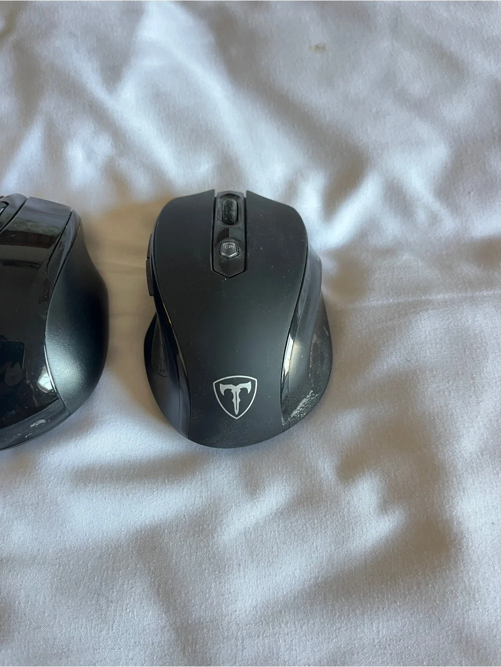 Wireless Black Computer Mice - Ergonomic Pair